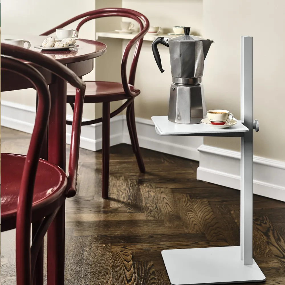 Museum side table, Aluminium Museum