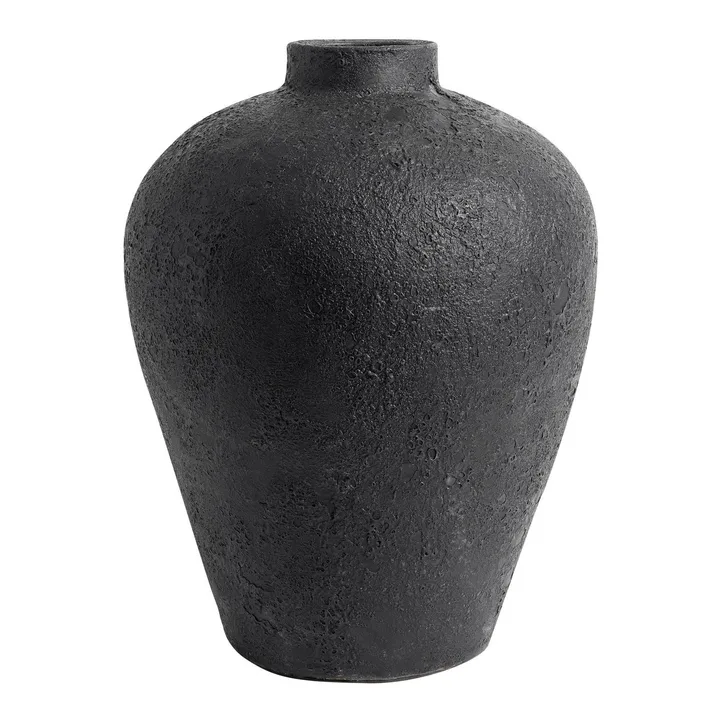 Luna pot 40 cm - Black-terracotta - MUUBS