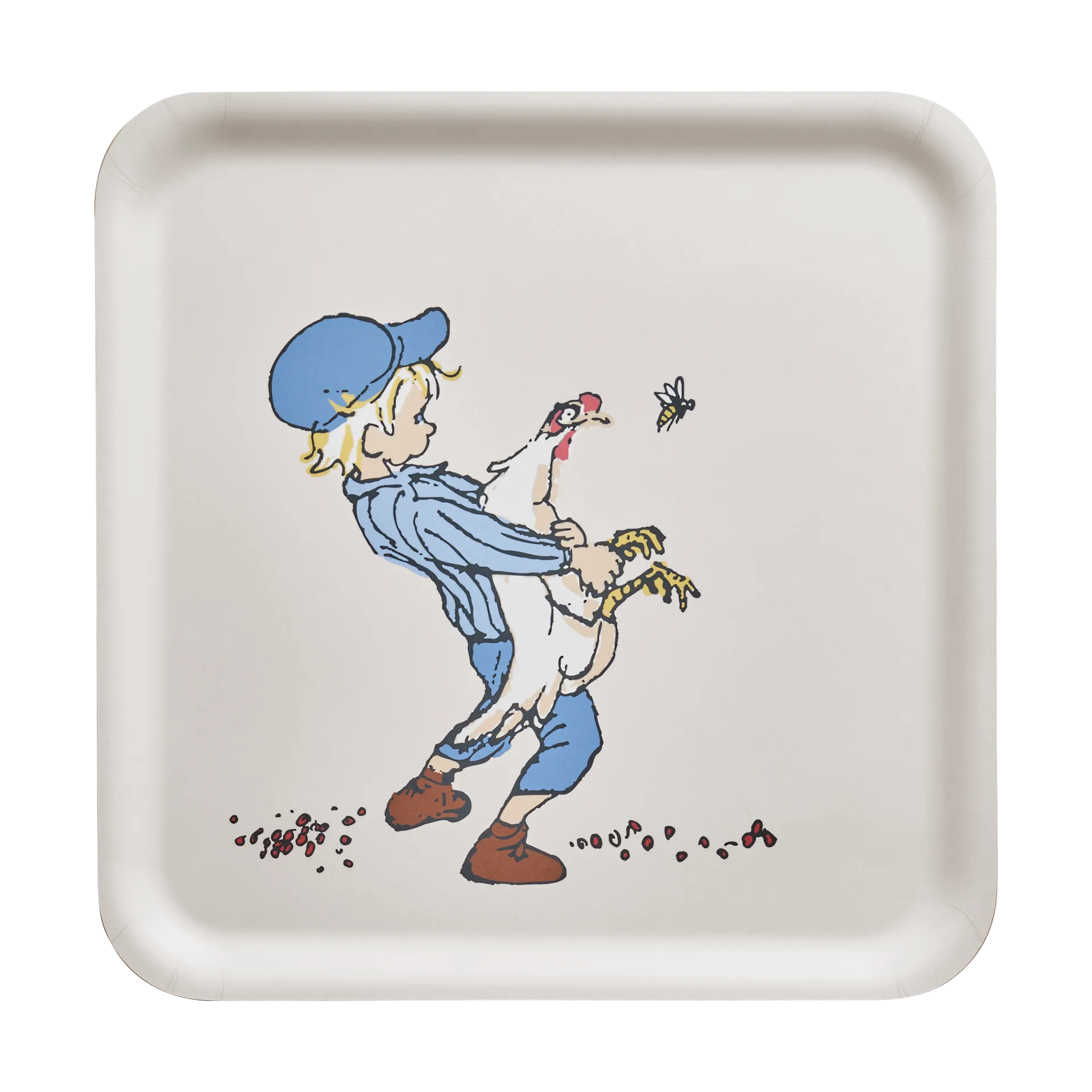 Emil tray 33x33 cm, Cluck Cluck Muurla