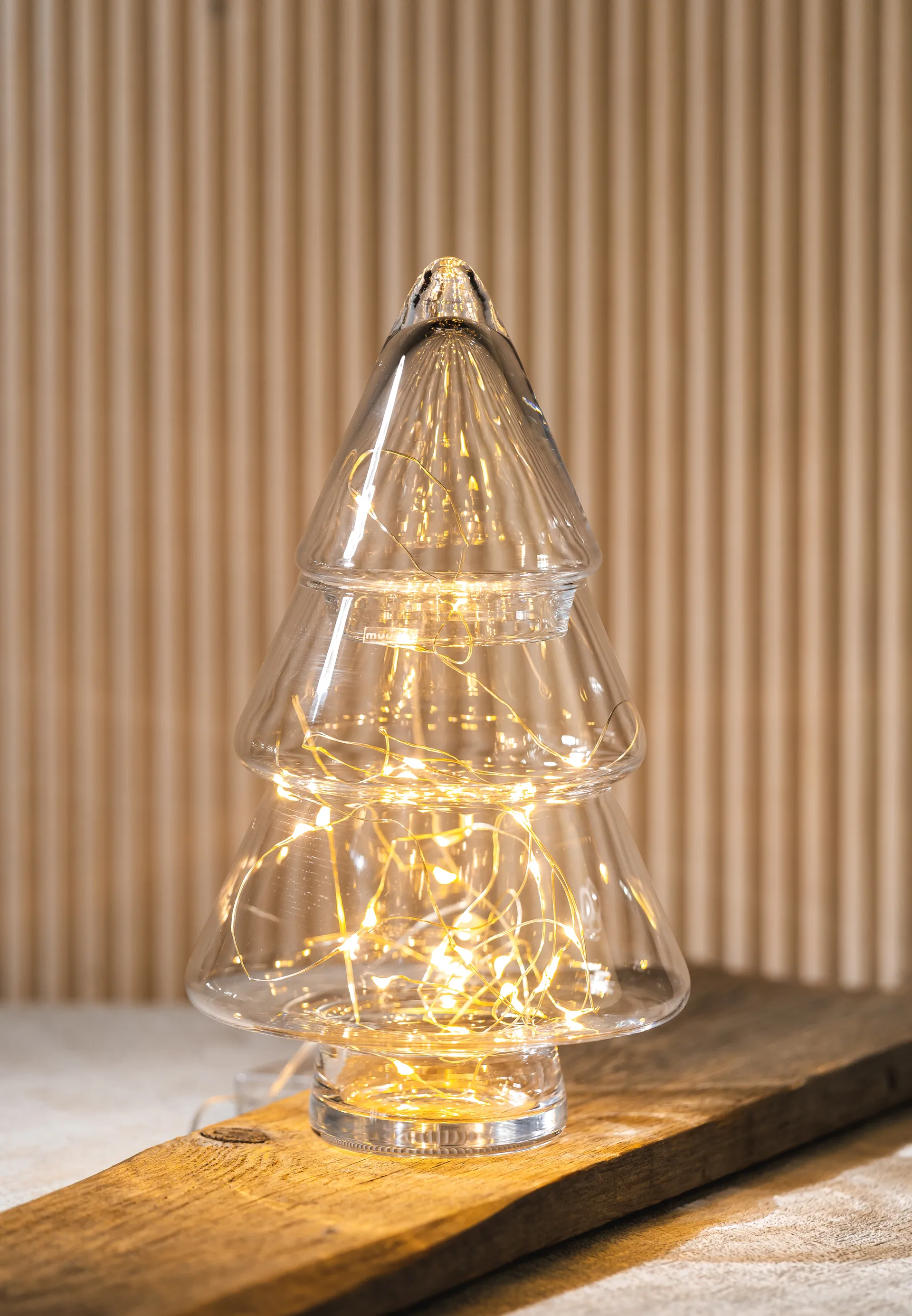 Glass tree glassjar with lid, 30 cm Muurla
