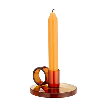 Loop candle holder Ø11 cm - Amber - Muurla