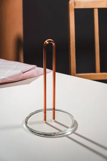 Loop kitchen paper holder 26 cm - Clear-amber - Muurla