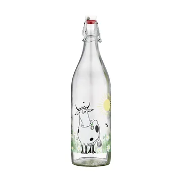 Moomin glass bottle 1 L - Meadow - Muurla