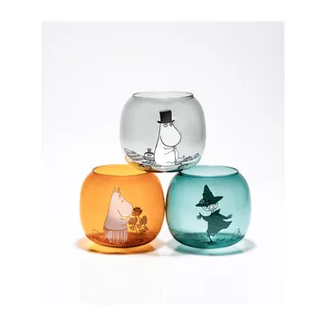 Moomin mamma tea light holder 9.5 cm - Amber - Muurla