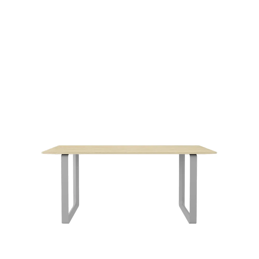 70/70 dining table 170x85 cm, Solid oak-Grey Muuto