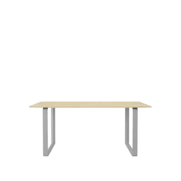 70/70 dining table 170x85 cm - Solid oak-Grey - Muuto