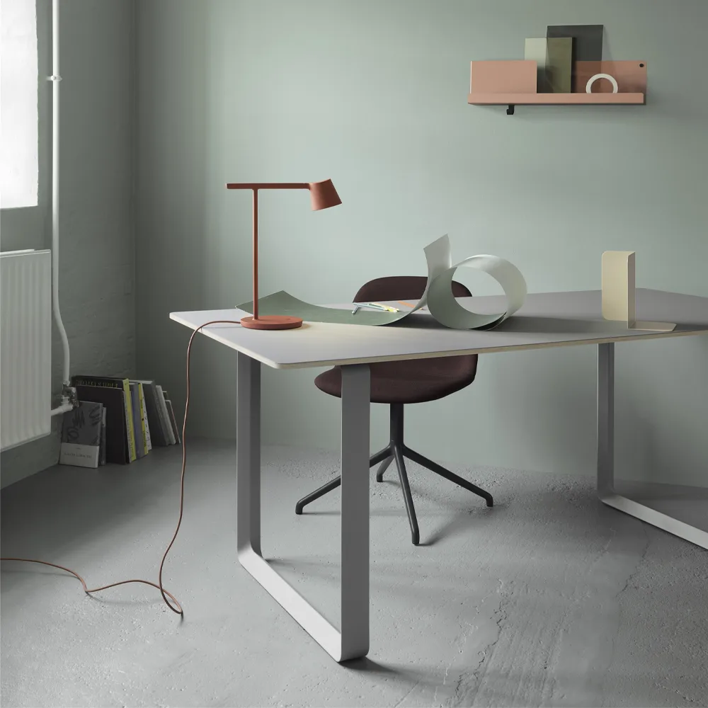 70/70 dining table 170x85 cm, Solid oak-White Muuto