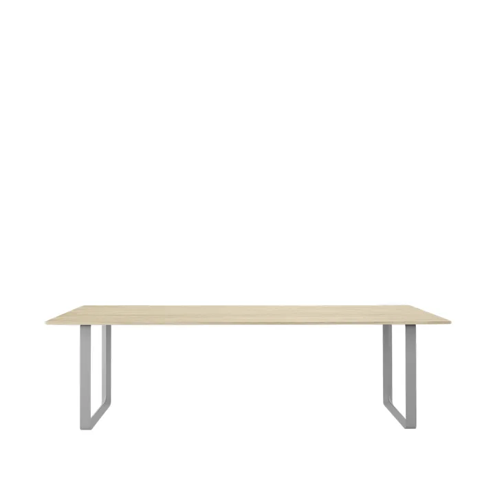 70/70 dining table 255x108 cm - Solid oak-Grey - Muuto
