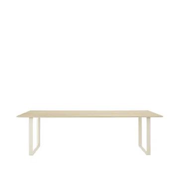 70/70 dining table 255x108 cm - Solid oak-Sand - Muuto