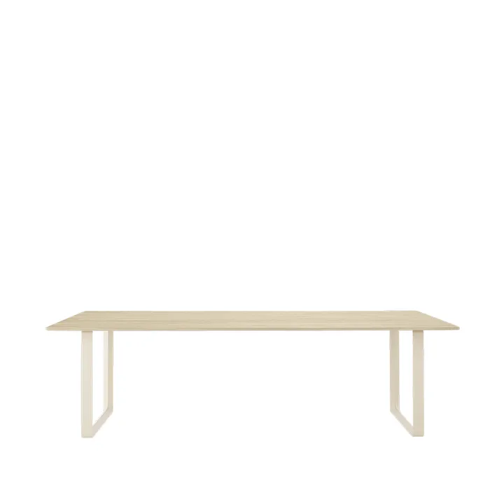 70/70 dining table 255x108 cm - Solid oak-Sand - Muuto