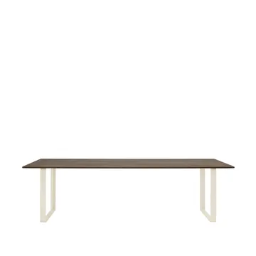 70/70 dining table 255x108 cm - Solid smoked oak-Sand - Muuto