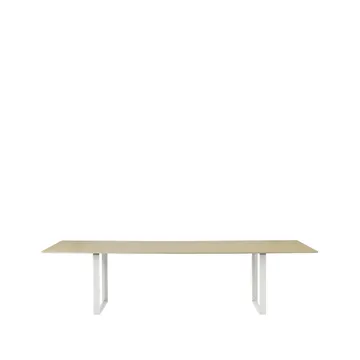 70/70 dining table 295x108 cm - Oak veneer-Plywood-White - Muuto