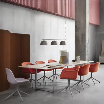 70/70 dining table 295x108 cm - Solid smked oak-Sand - Muuto