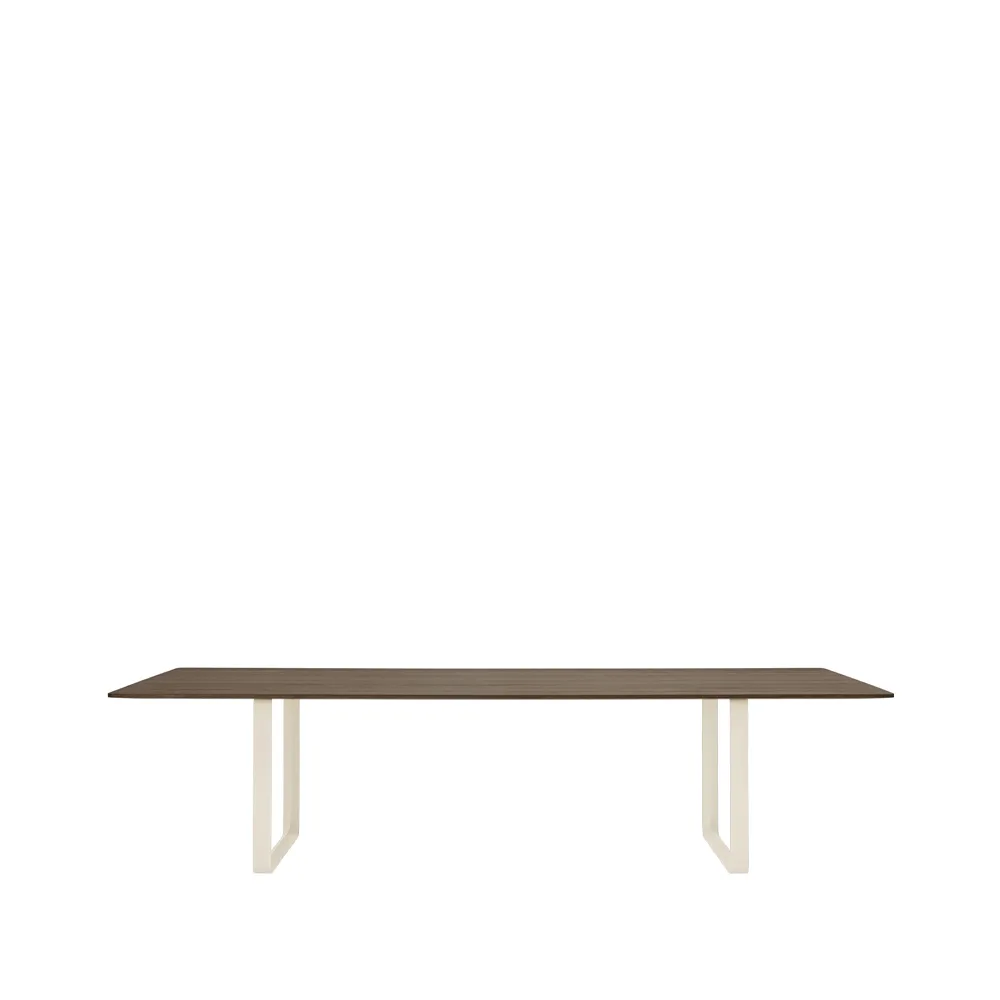 70/70 dining table 295x108 cm, Solid smked oak-Sand Muuto