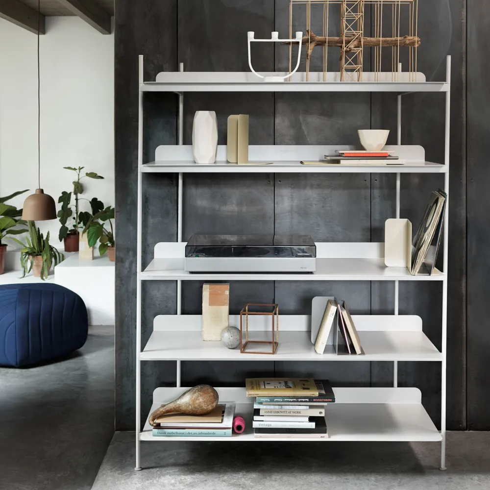 Compile configuration 1 shelving system, Black Muuto