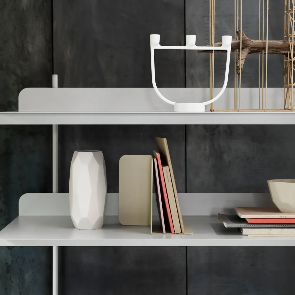 Compile configuration 3 shelving system, Black Muuto