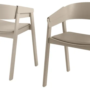 Cover chair upholstered seat - Remix 252-Oak - Muuto