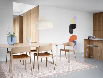 Cover Side Chair leather - Cognac-oak - Muuto