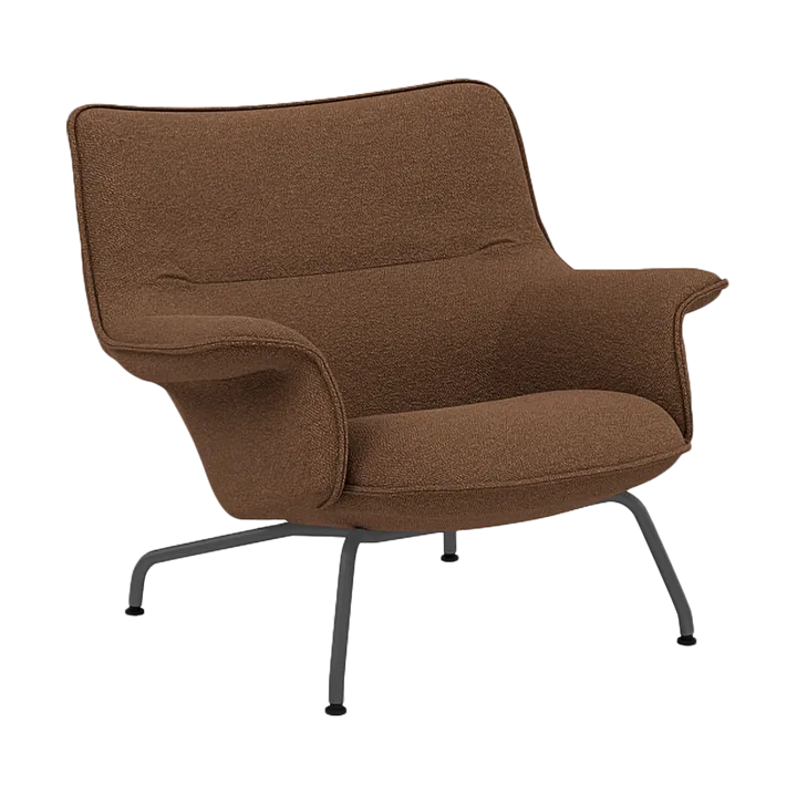 Doze armchair low - Hearth 4-anthracite/black - Muuto