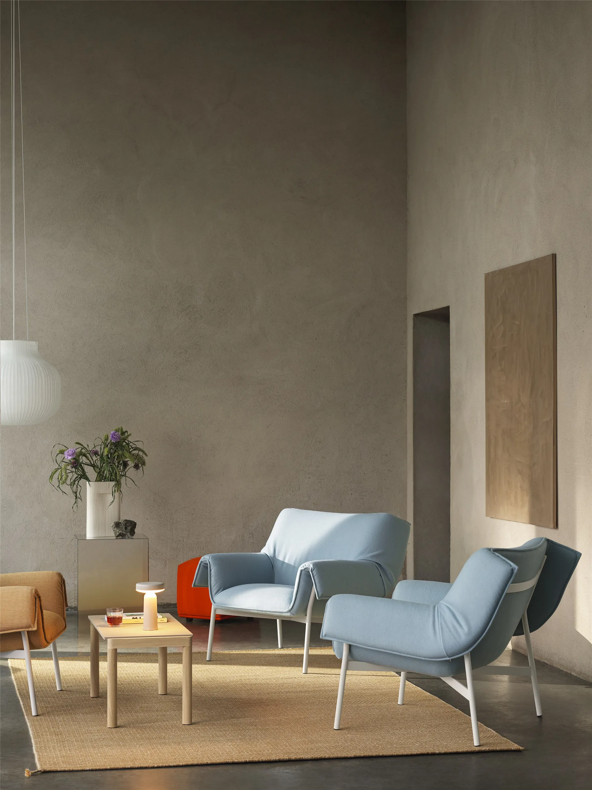 Ease portable table lamp 21.5 cm, Grey Muuto