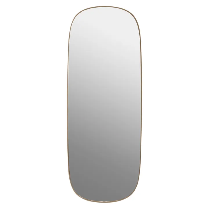 Framed mirror large - Rose-clear, 118x44,5 - Muuto