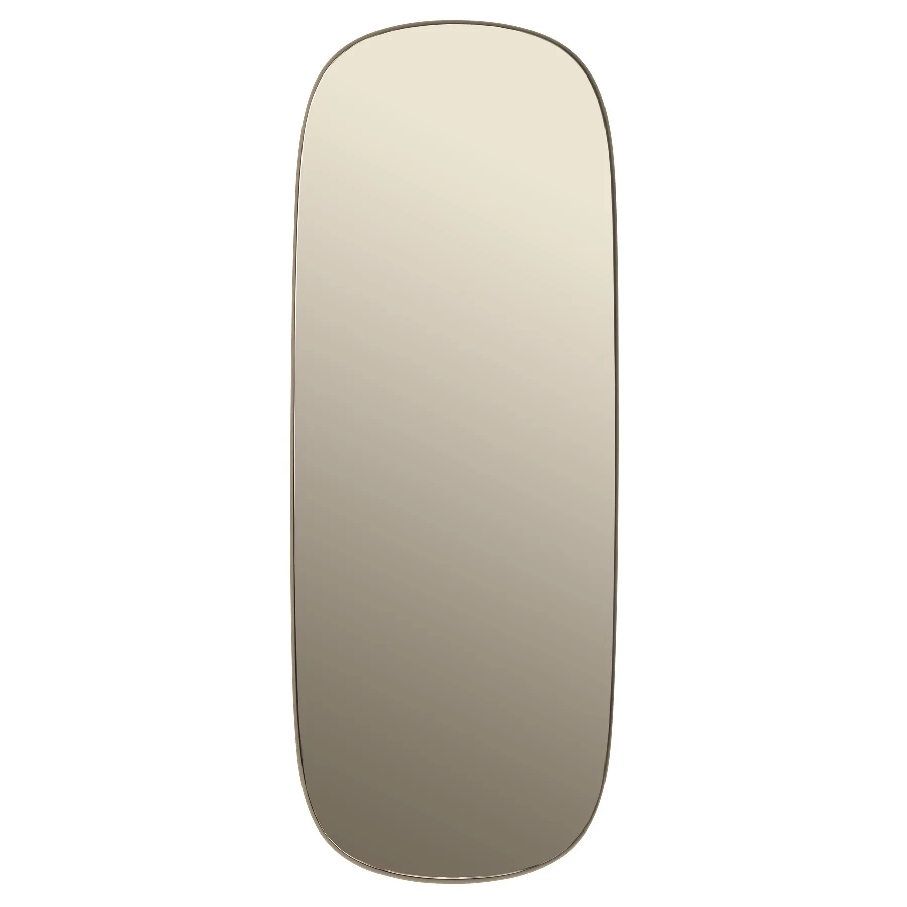 Framed mirror large, Taupe-taupe, 118x44,5 Muuto