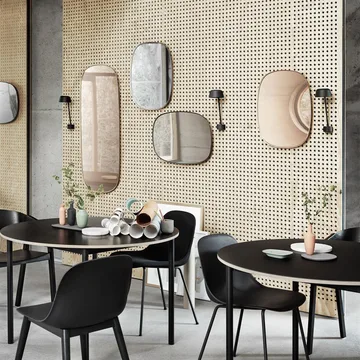 Framed mirror - Pink, 59x44 cm - Muuto