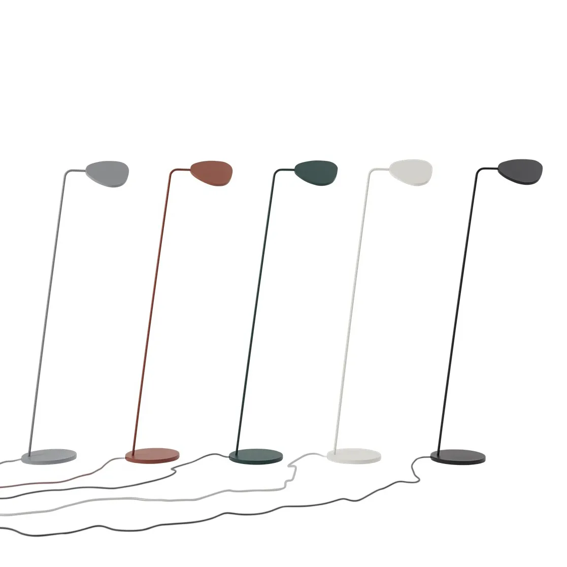 Leaf floor lamp, Copper brown Muuto