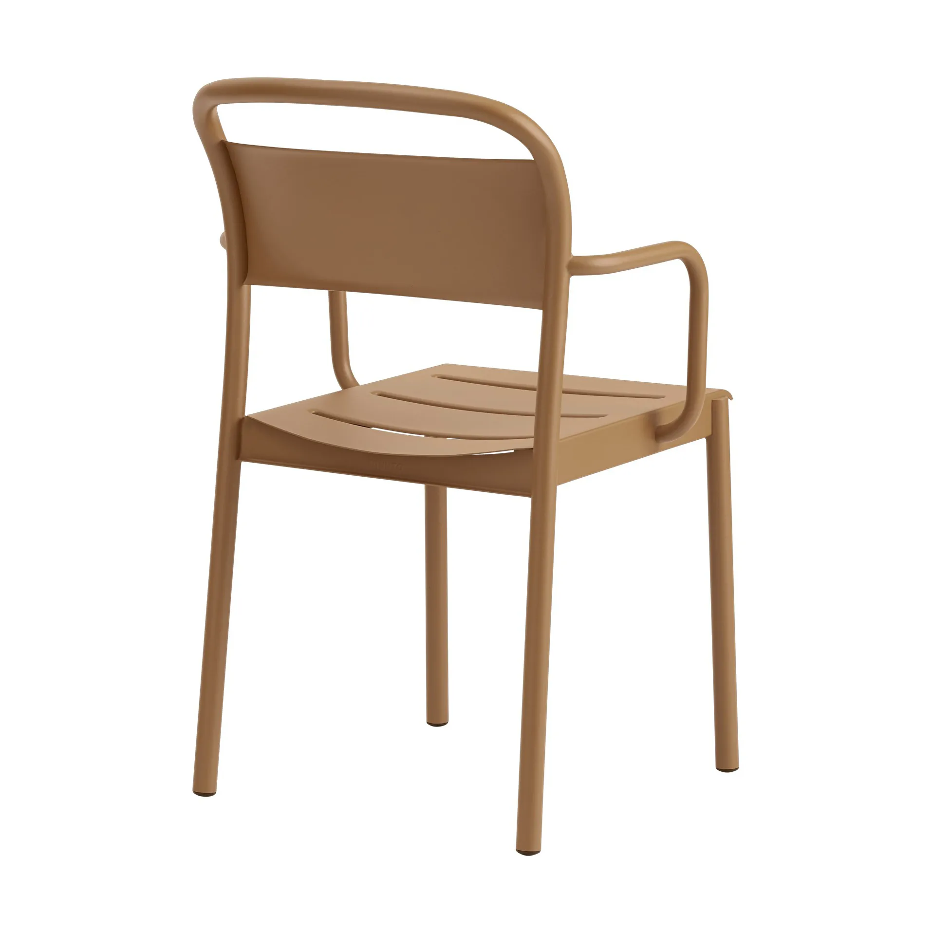 Linear steel armchair, Burnt orange Muuto