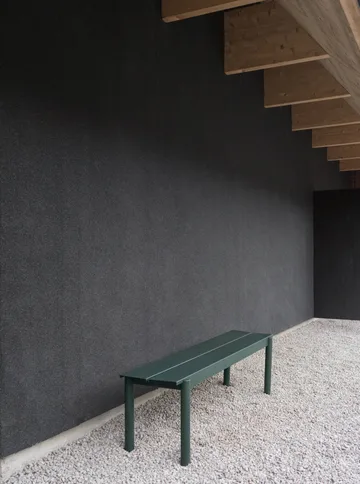 Linear steel bench 170 cm - Dark green - Muuto