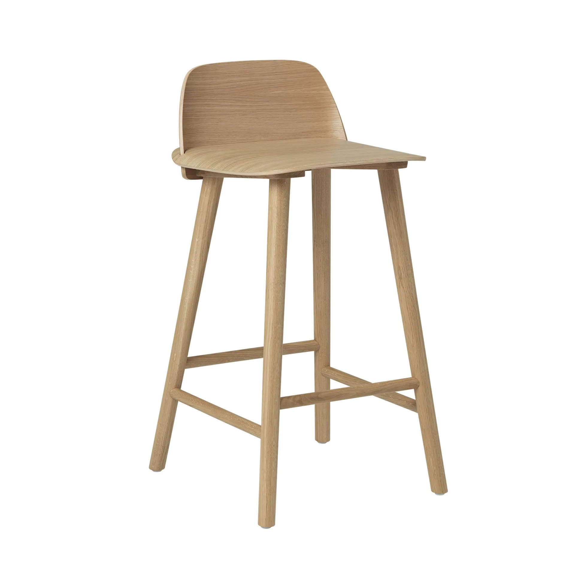 Nerd Bar Stool 65 Cm, Oak Muuto