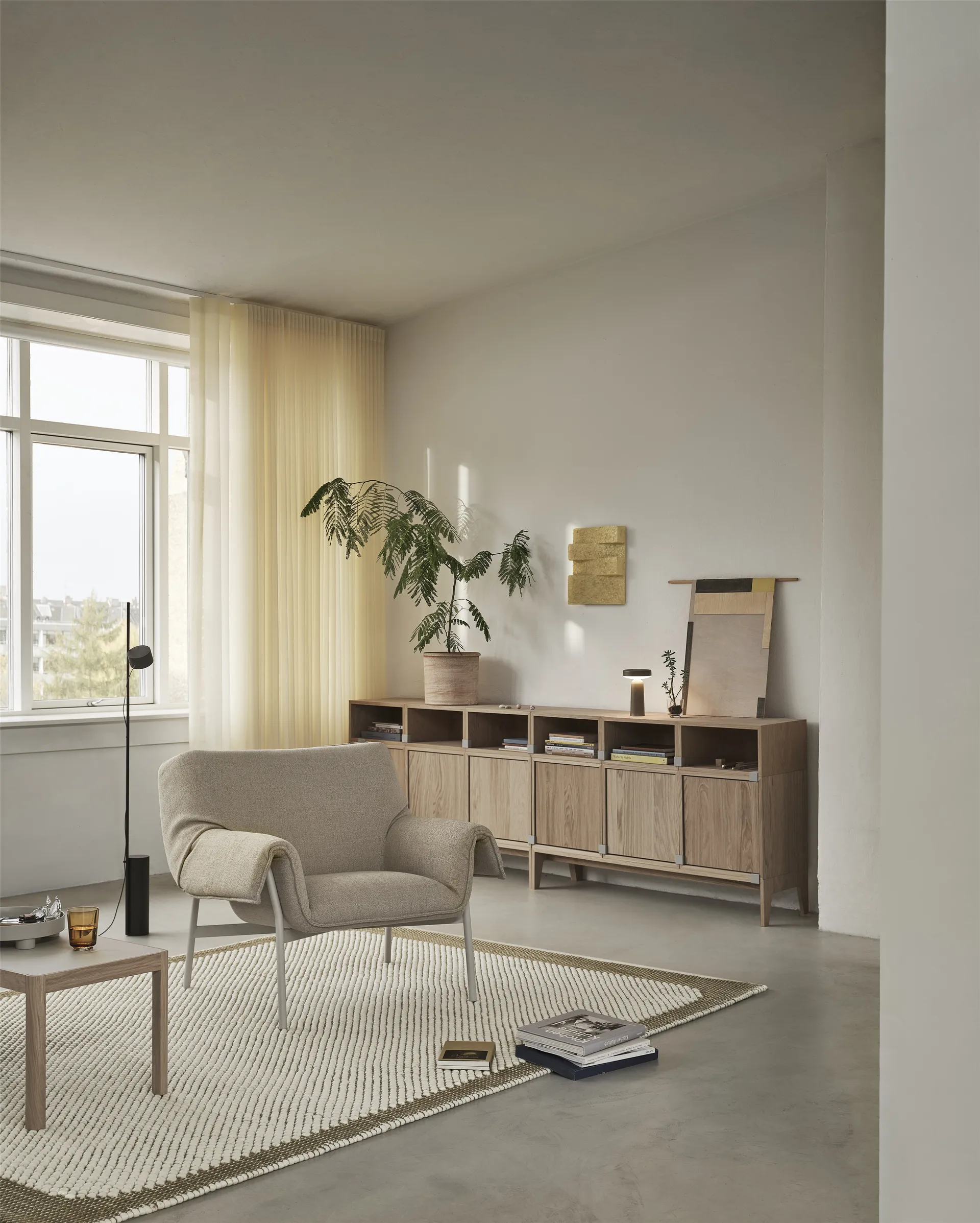 Pebble rug 170x240 cm, Brown green Muuto