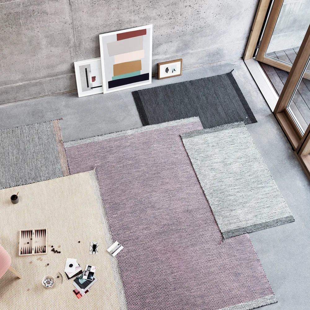 Ply wool rug 170x240 cm, Burnt orange Muuto
