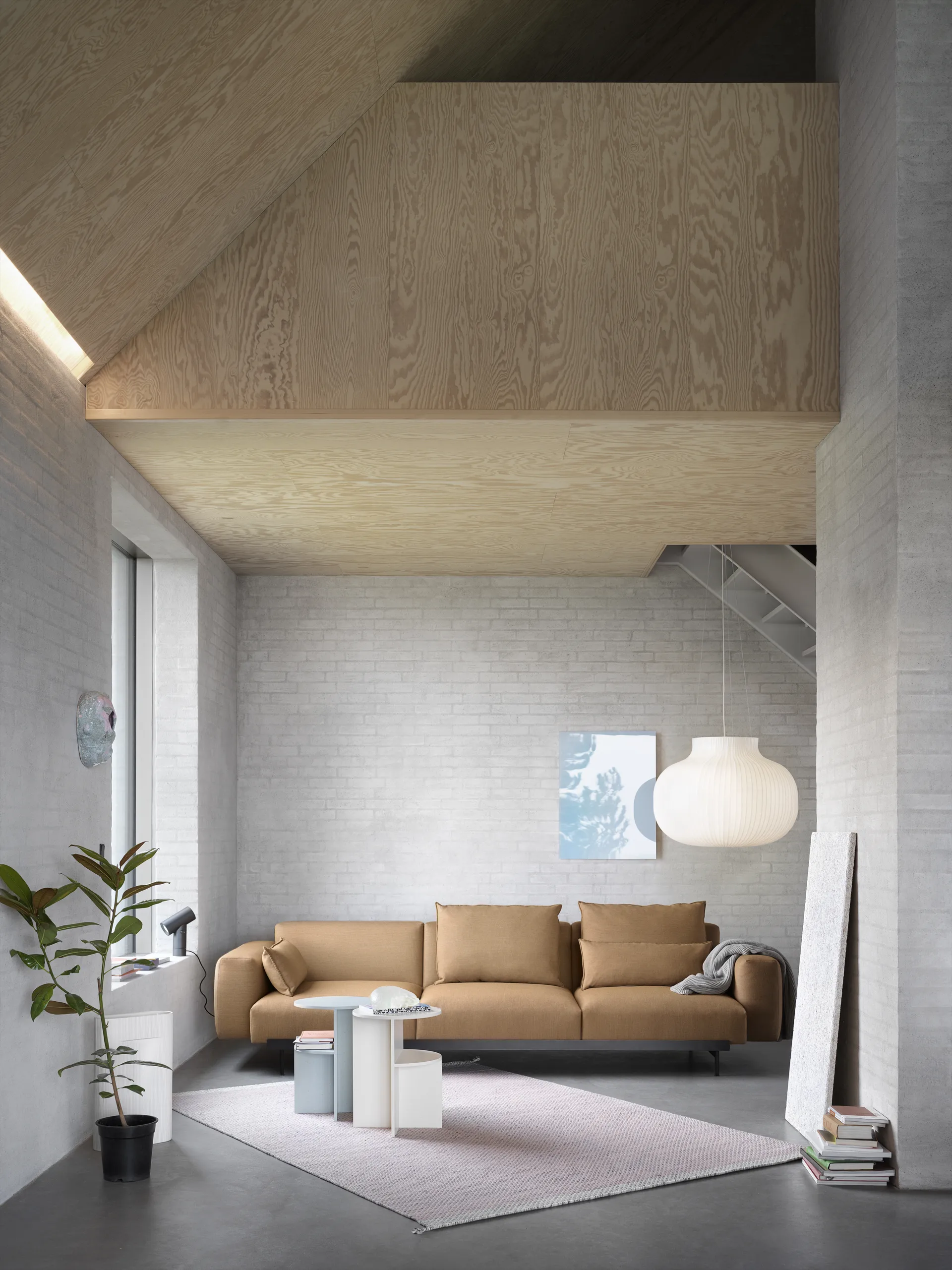 Ply wool rug 170x240 cm, Light Rose Muuto