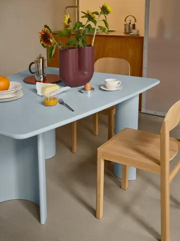 Re-norm dining table - Light blue, 130x120 cm - Muuto