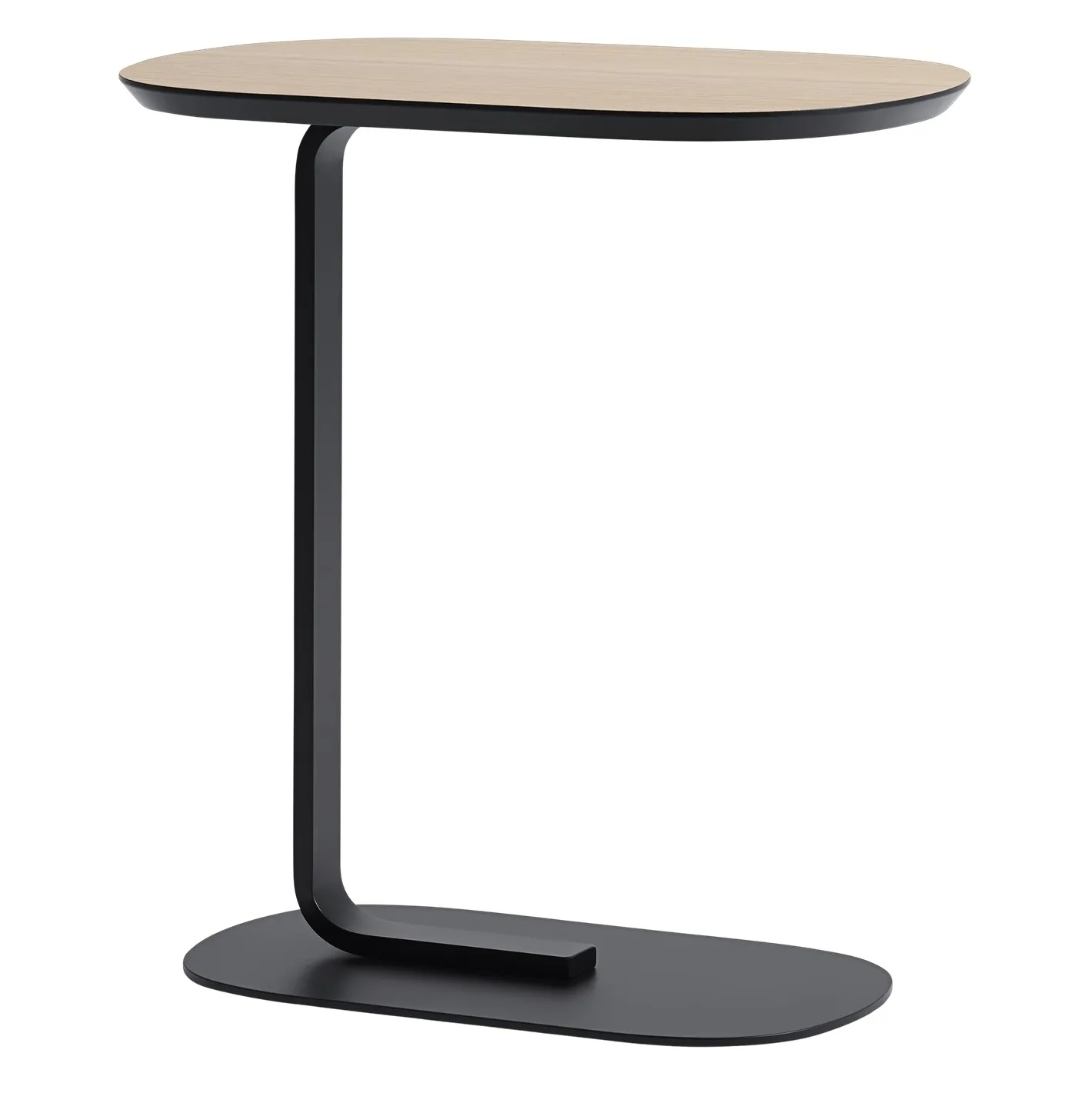 Relate sidetable 60,5 cm, Oak,black Muuto