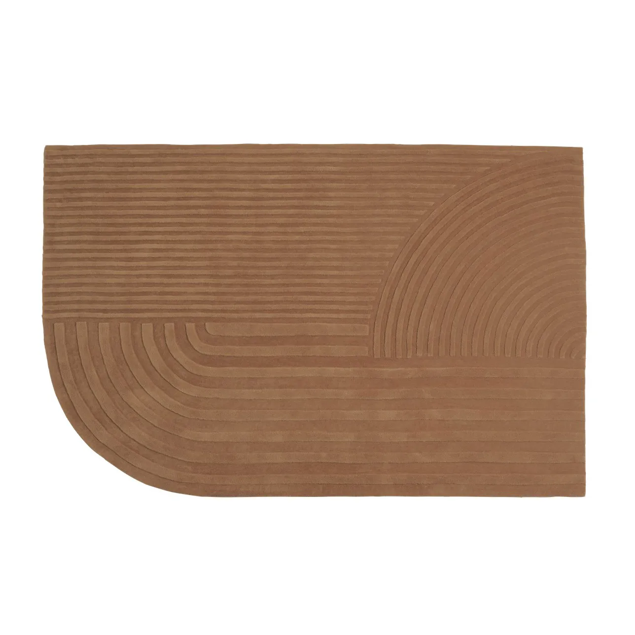 Relevo rug 200x300 cm, Burnt orange Muuto