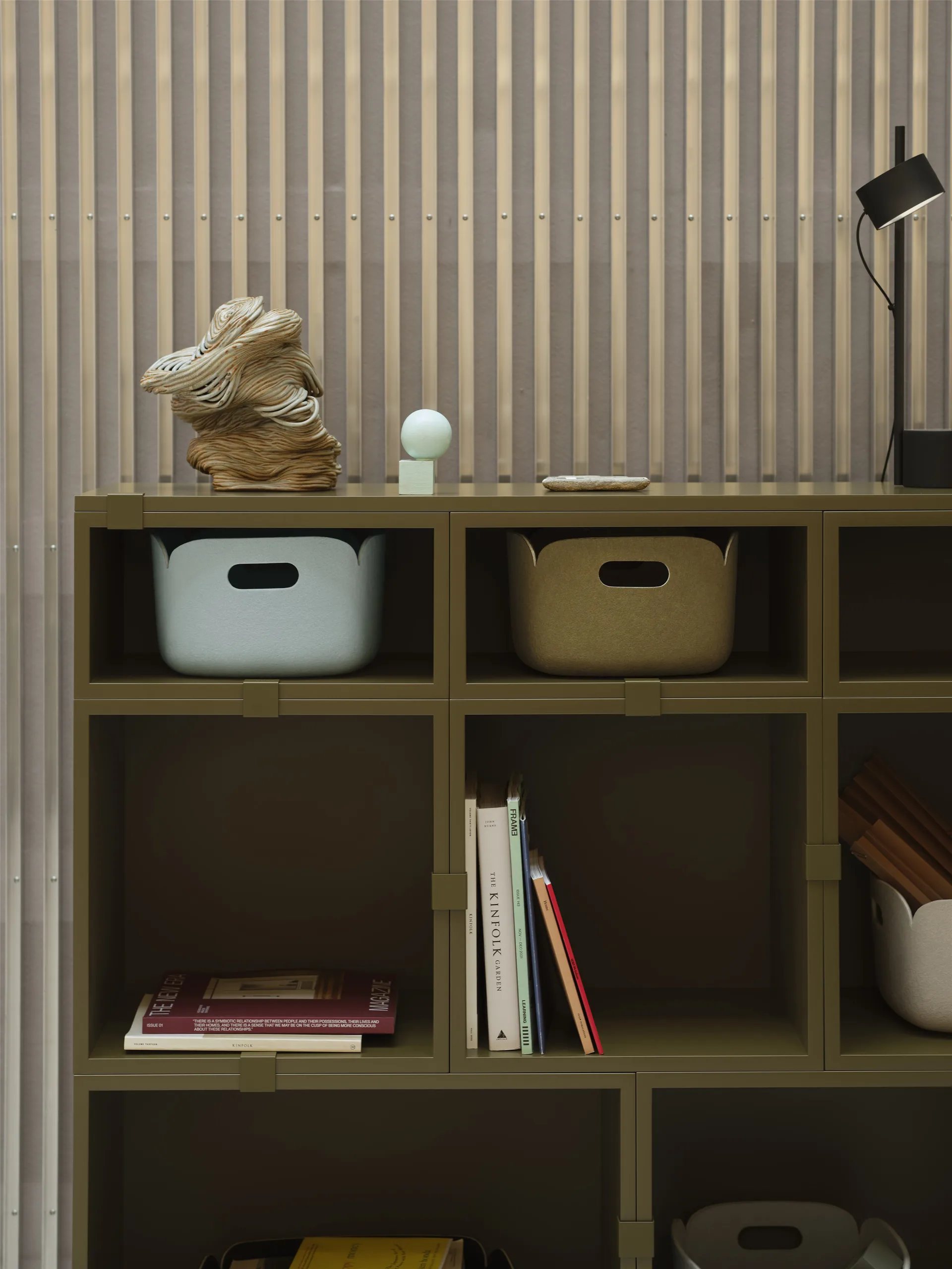 Restore storage basket 28x28 cm, Light blue Muuto