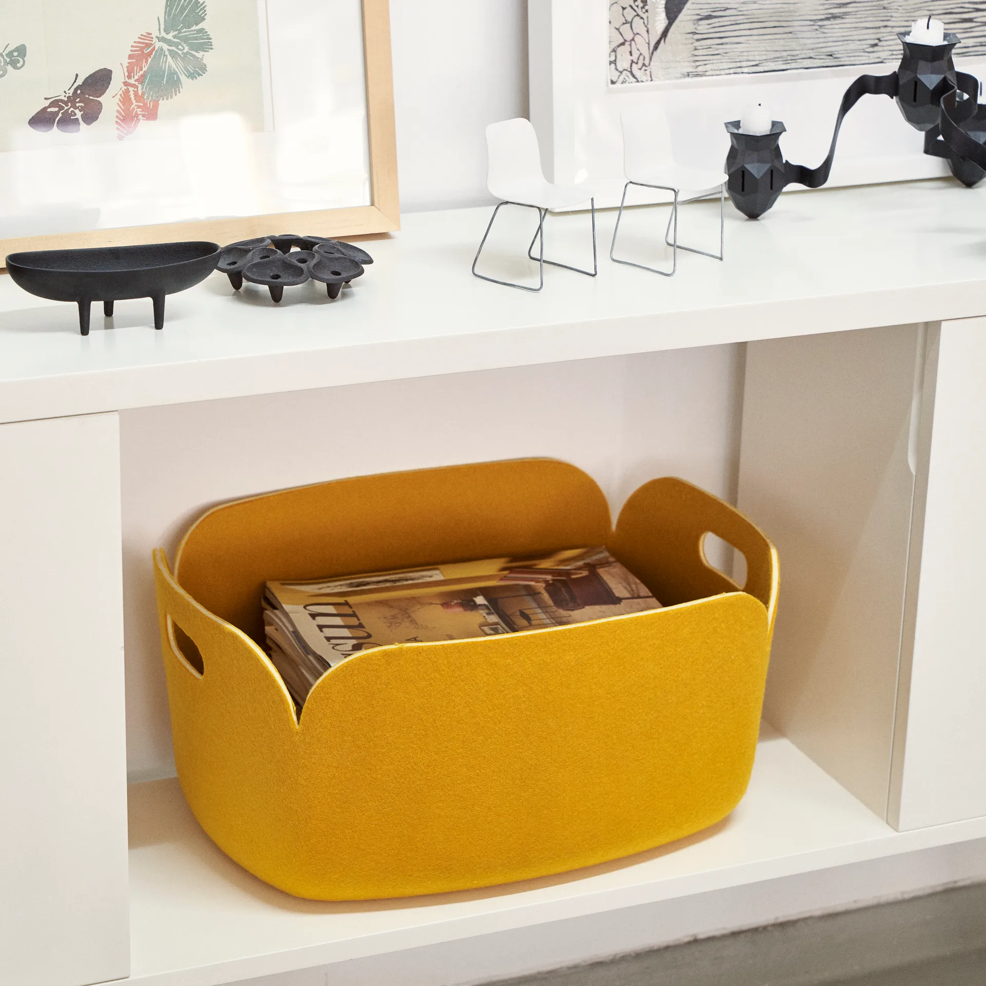 Restore storage basket, yellow Muuto