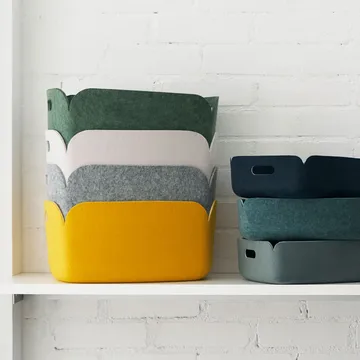 Restore storage basket - yellow - Muuto