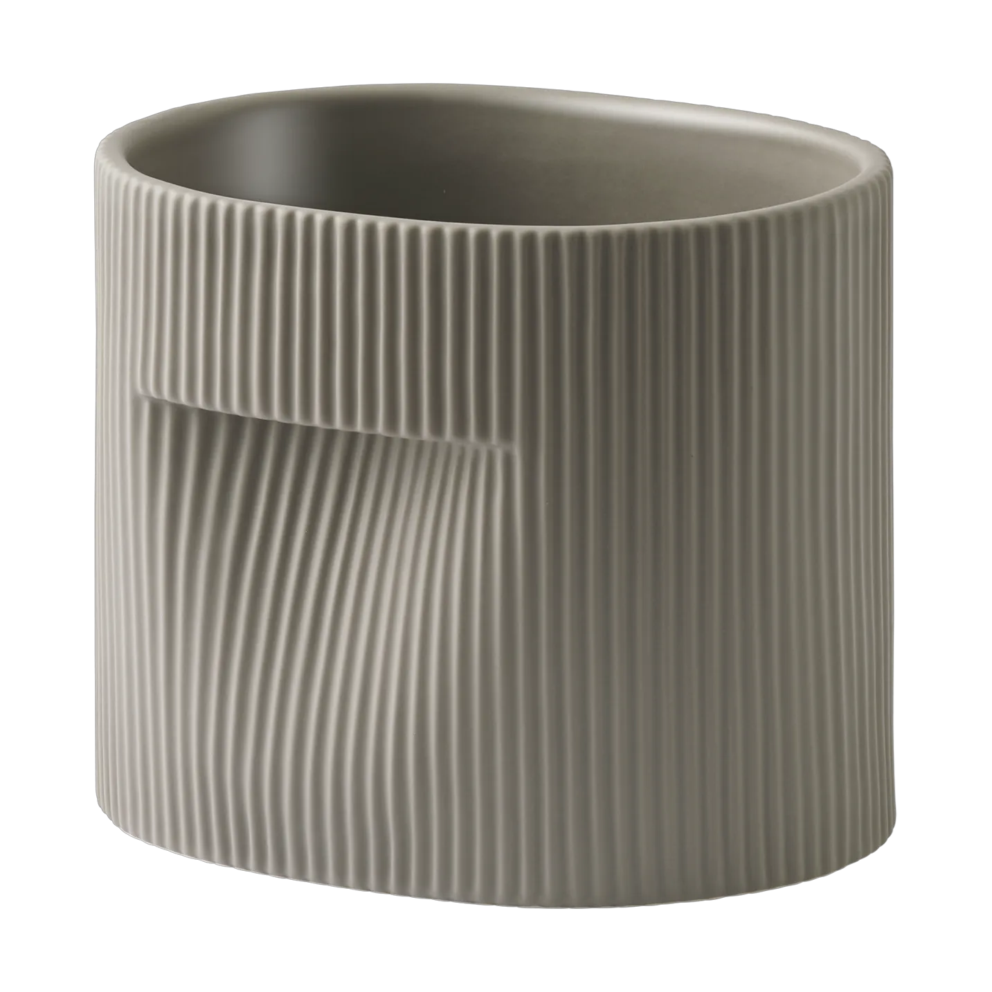 Ridge flower pot 15 cm, Taupe Muuto