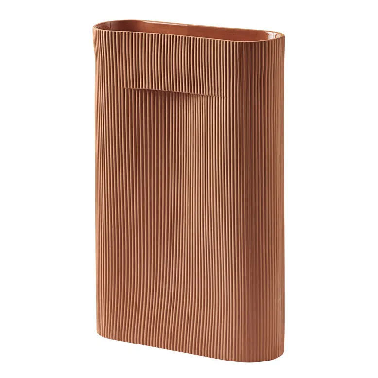 Ridge vase 48.5 cm, Terracotta Muuto