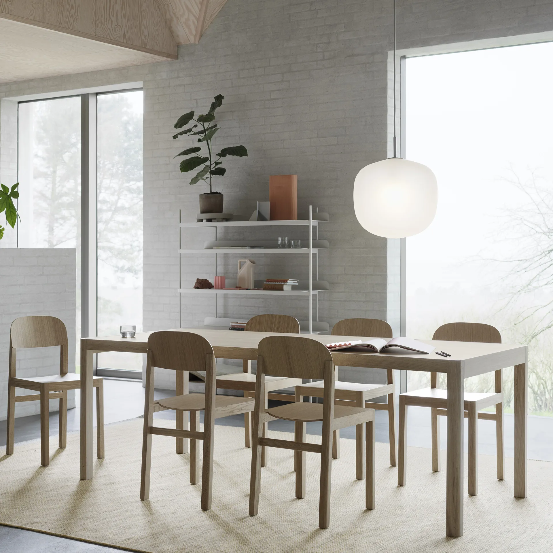 Rime pendant lamp Ø45 cm, grey Muuto