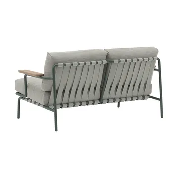 Settle 2-seater sofa - Ribbed Weave 2 Dark green - Muuto