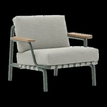 Settle lounge chair - Ribbed Weave 2 Dark green - Muuto