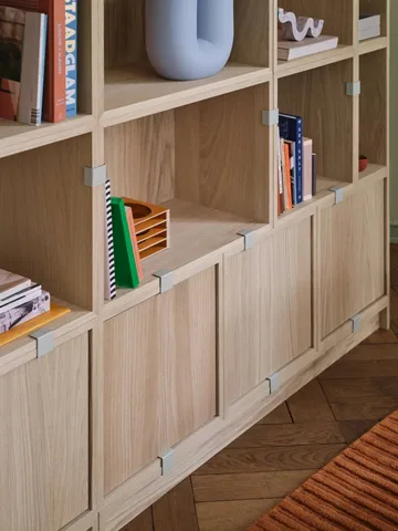 Stacked 2.0 open shelving, small - oak - Muuto