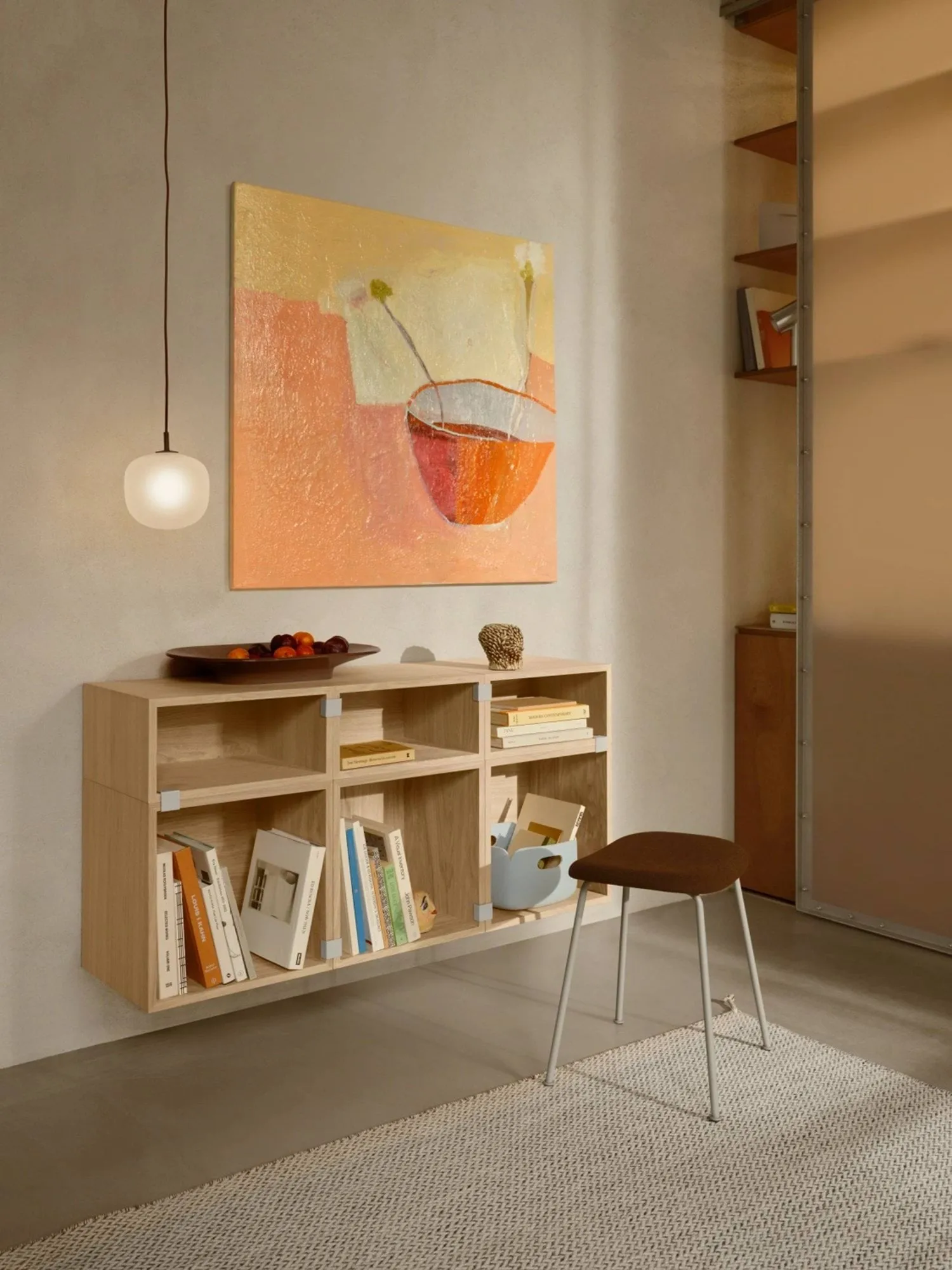 Stacked 2.0 shelving open, large, oak Muuto