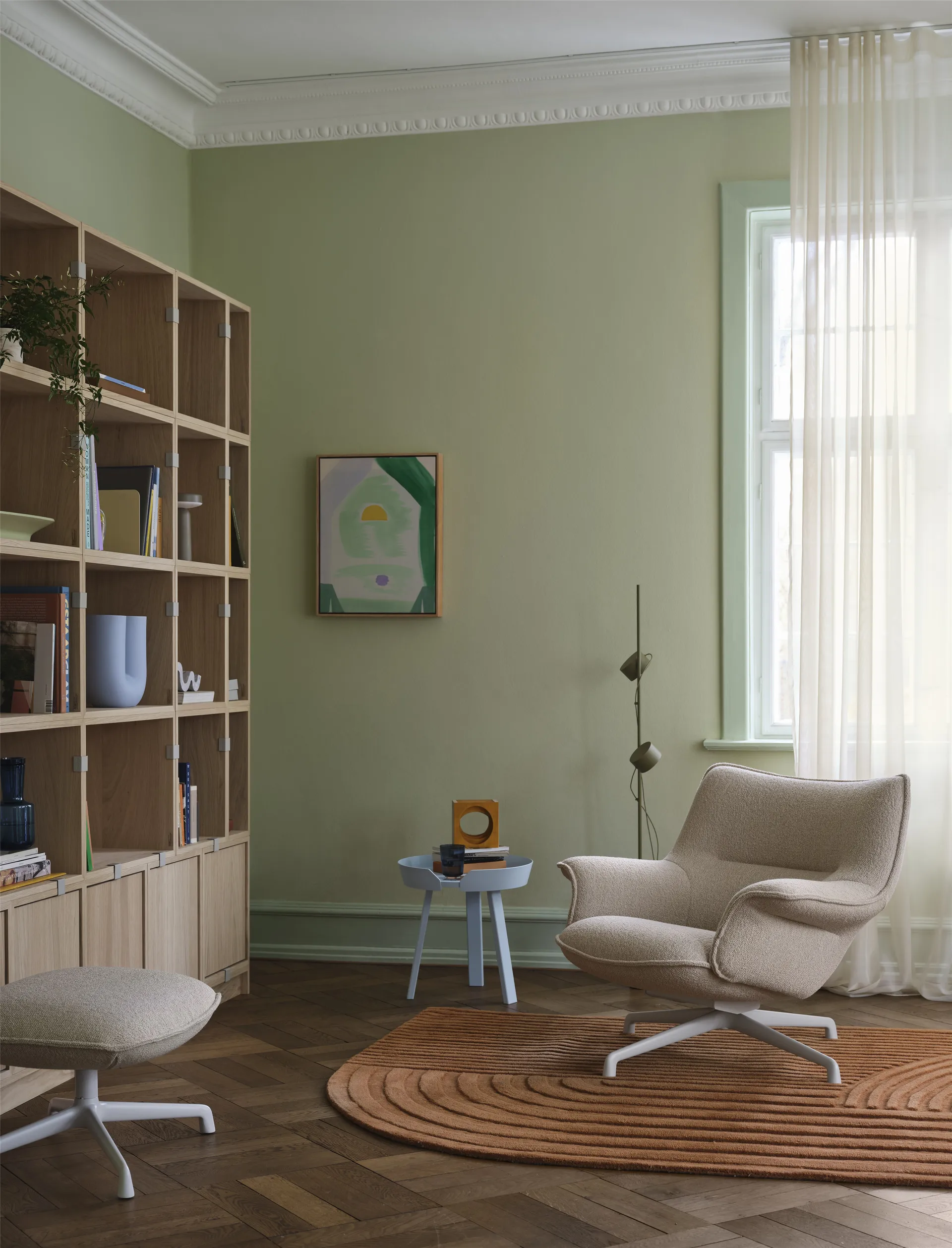 Stacked storage system Bookcase Configuration 1, Grey Muuto