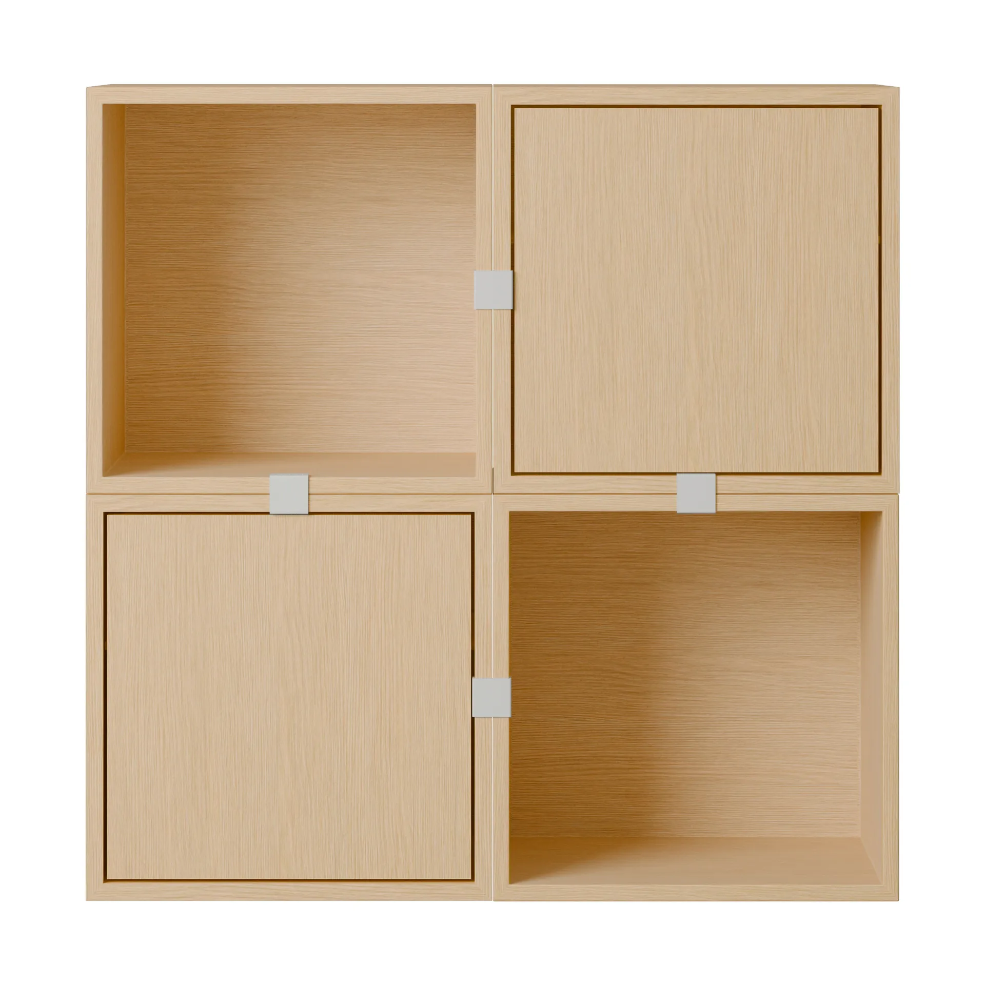 Stacked storage system hallway configuration 4, Oak Muuto