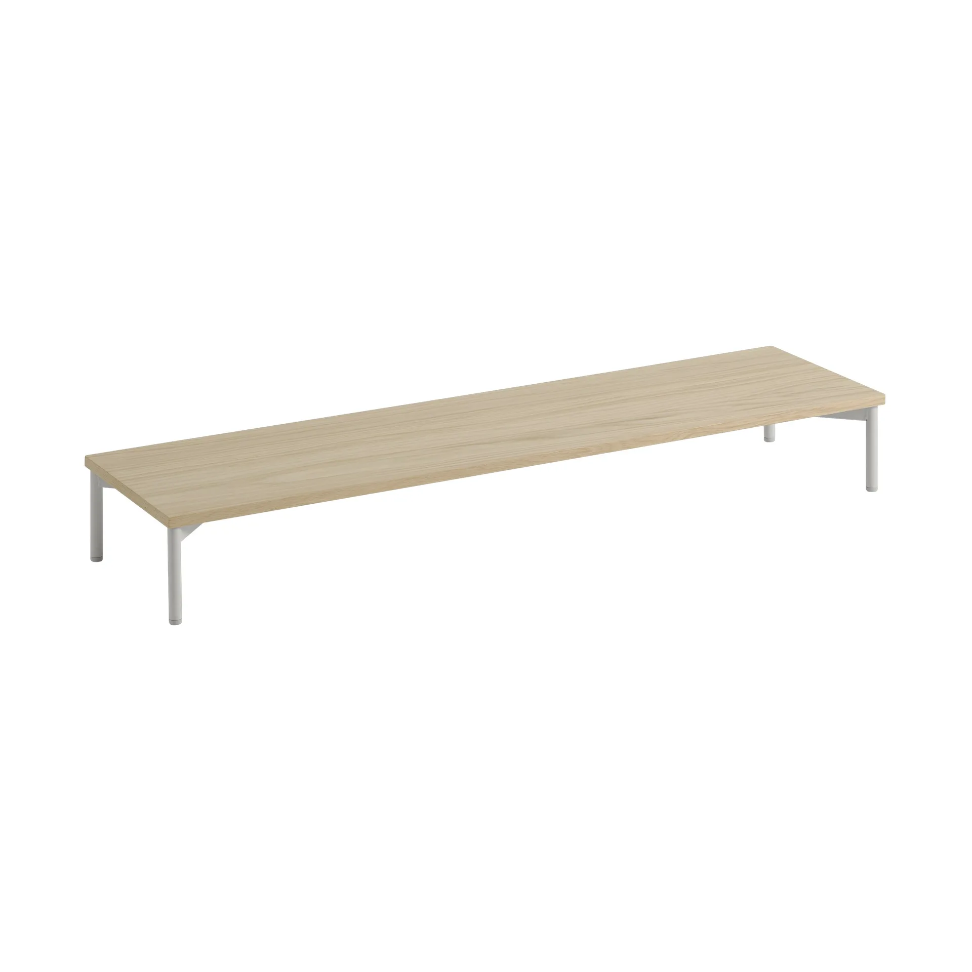 Stacked storage system podium w. tube base, Oak-grey Muuto